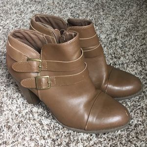 Lauren Conrad Light Brown Ankle Boots